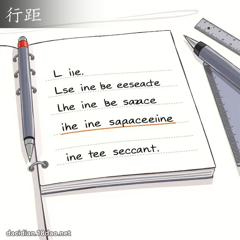 行距 - 國語大辭典配圖
