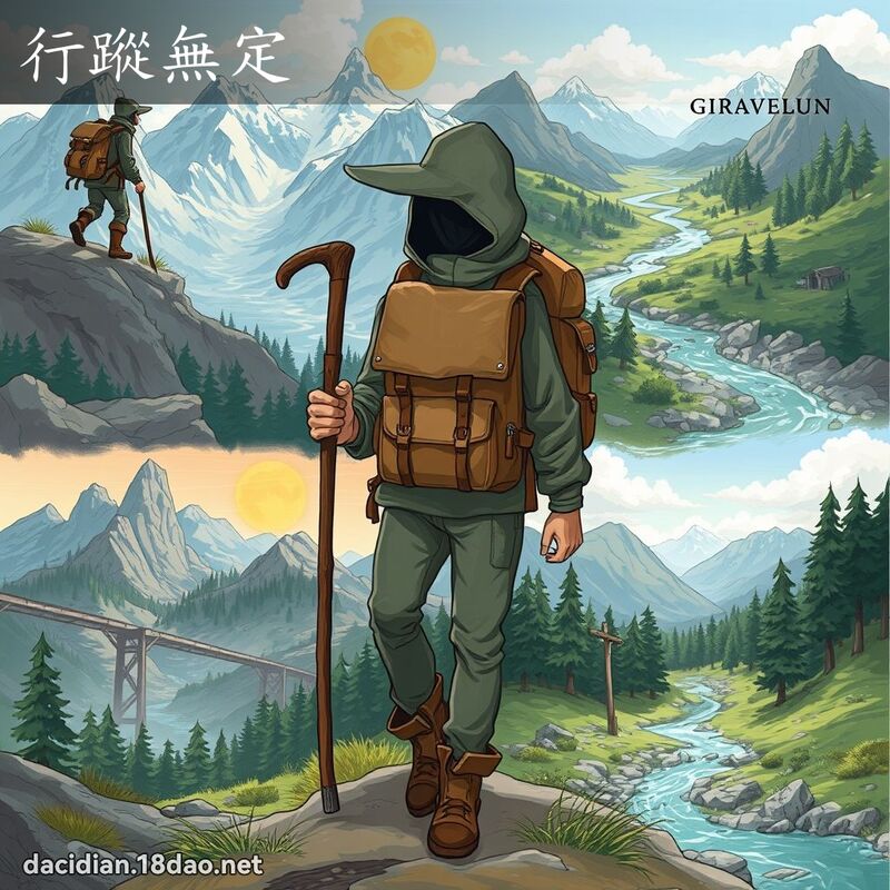行踪无定 - 国语大辞典配图