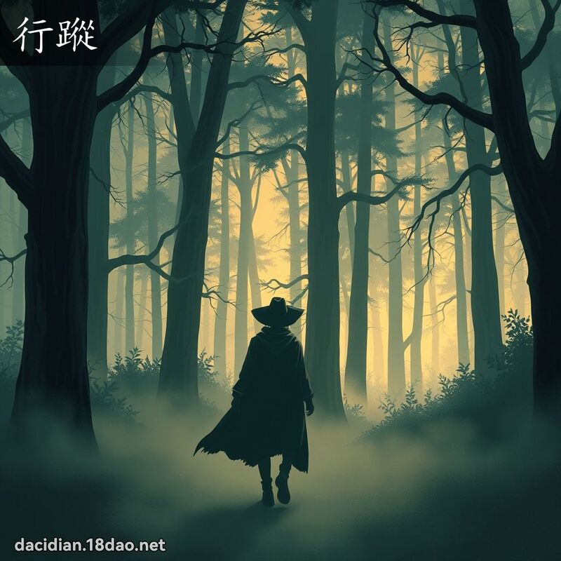 行踪 - 国语大辞典配图