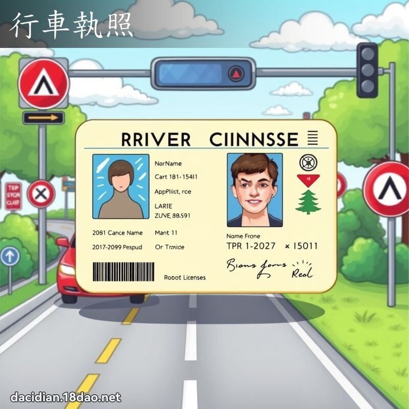 行车执照 - 国语大辞典配图