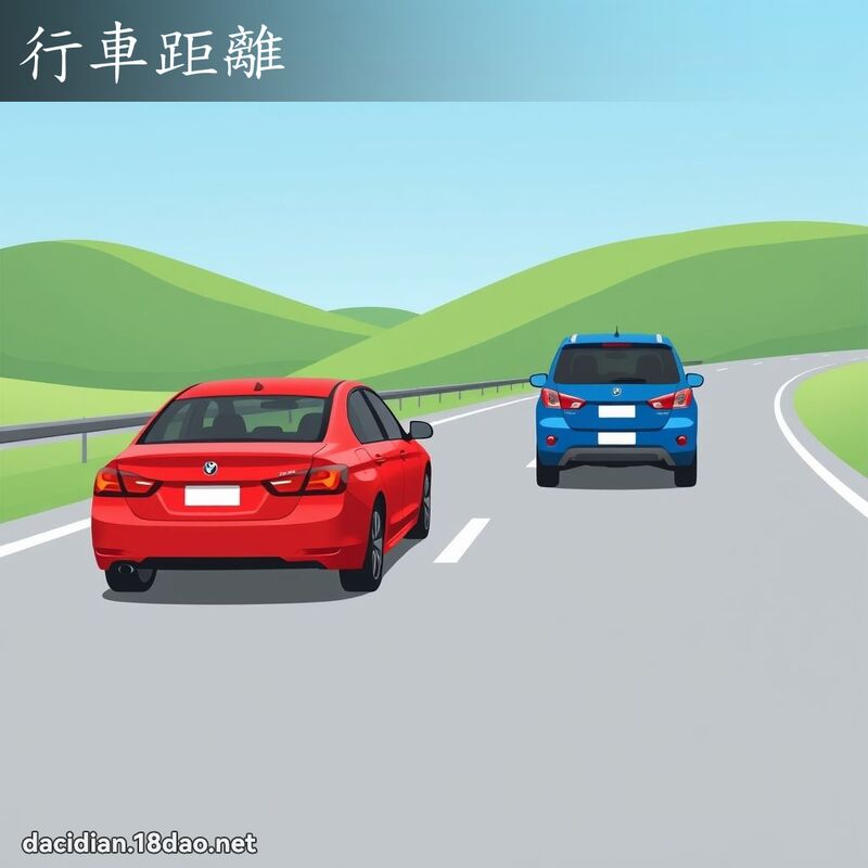 行車距離 - 國語大辭典配圖