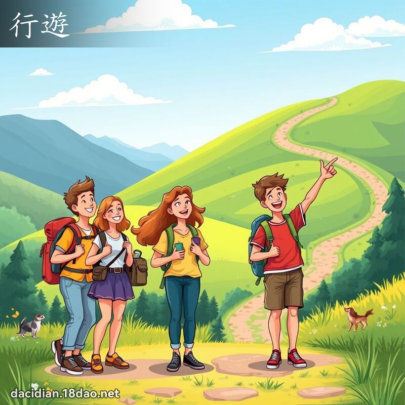 行游 - 国语大辞典配图