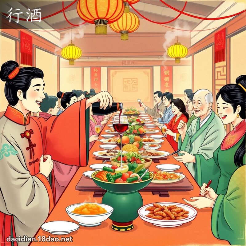 行酒 - 國語大辭典配圖