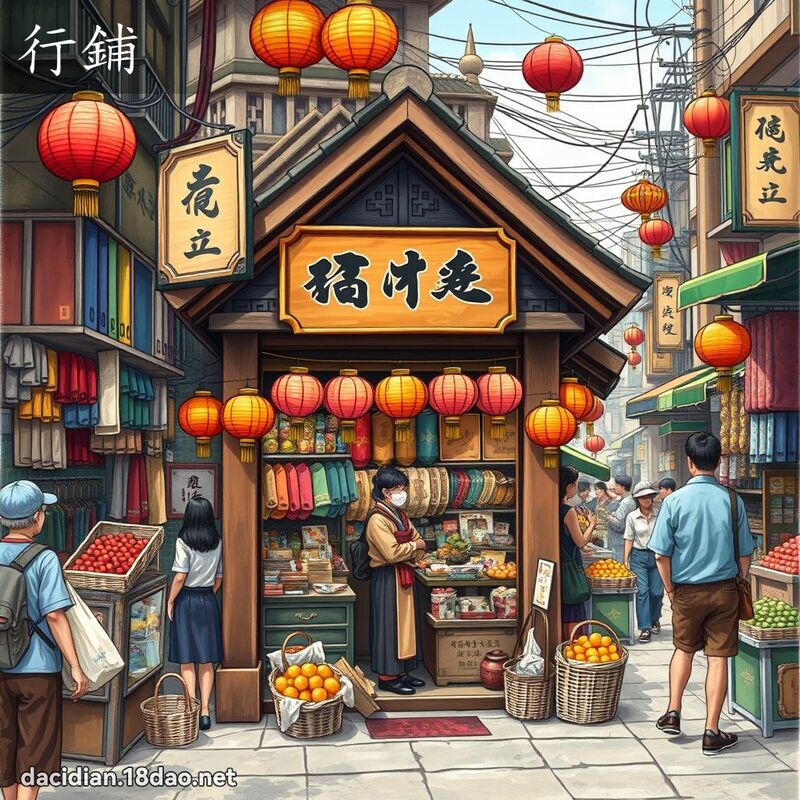 行铺 - 国语大辞典配图