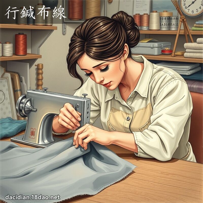 行鍼布線 - 國語大辭典配圖