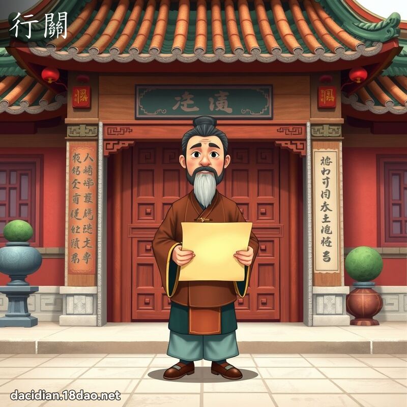 行关 - 国语大辞典配图