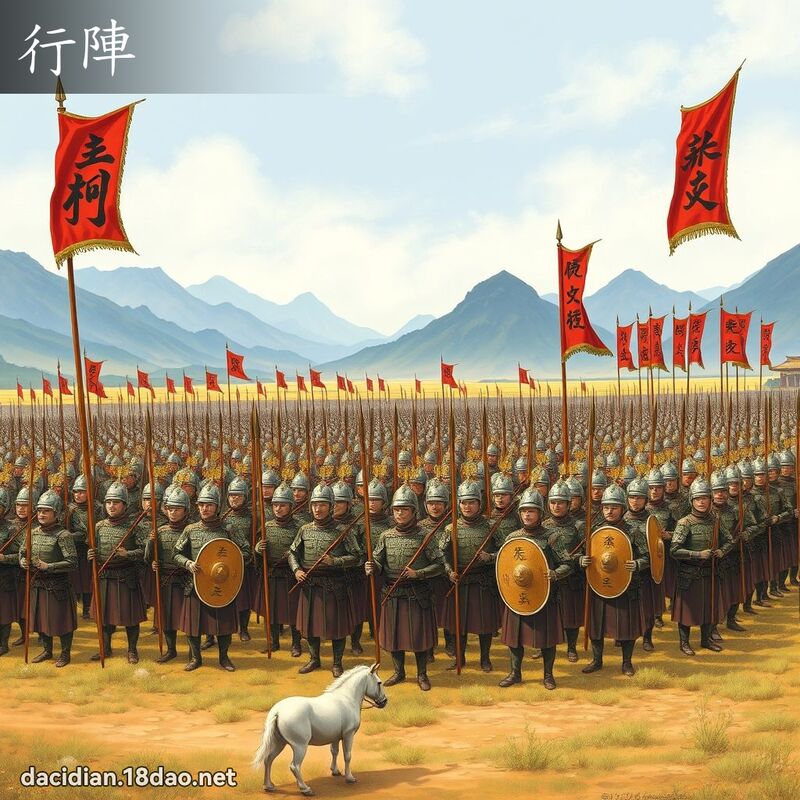 行陣 - 國語大辭典配圖