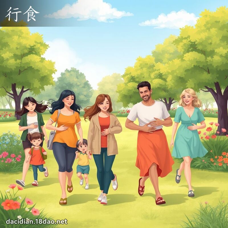 行食 - 國語大辭典配圖