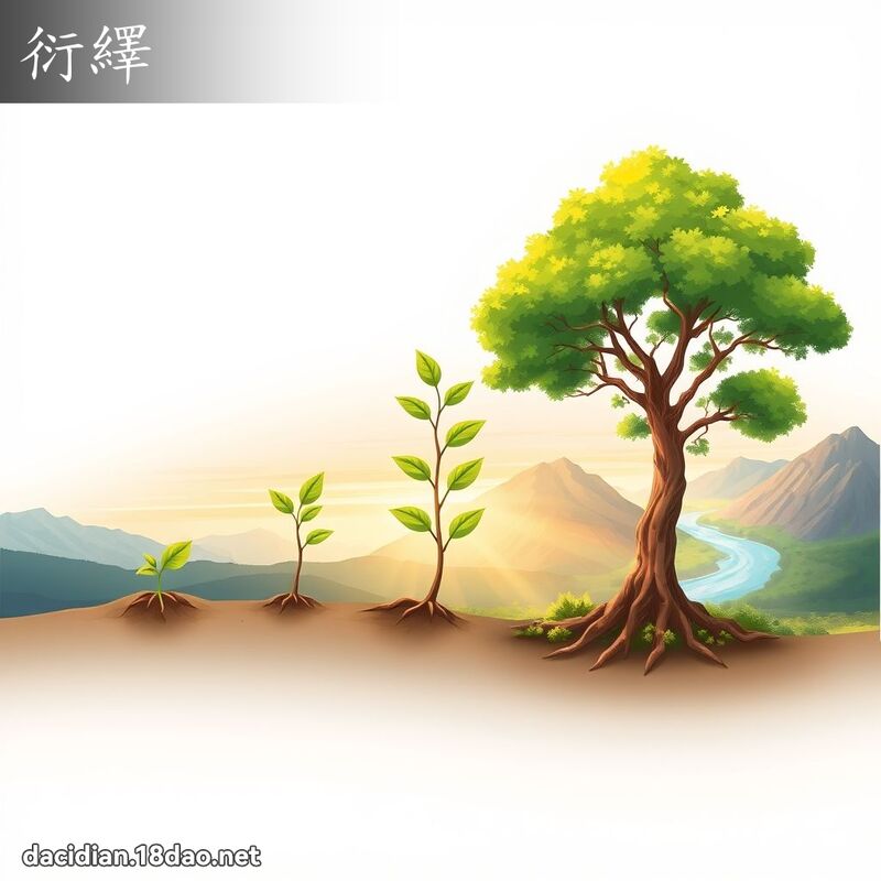 衍绎 - 国语大辞典配图