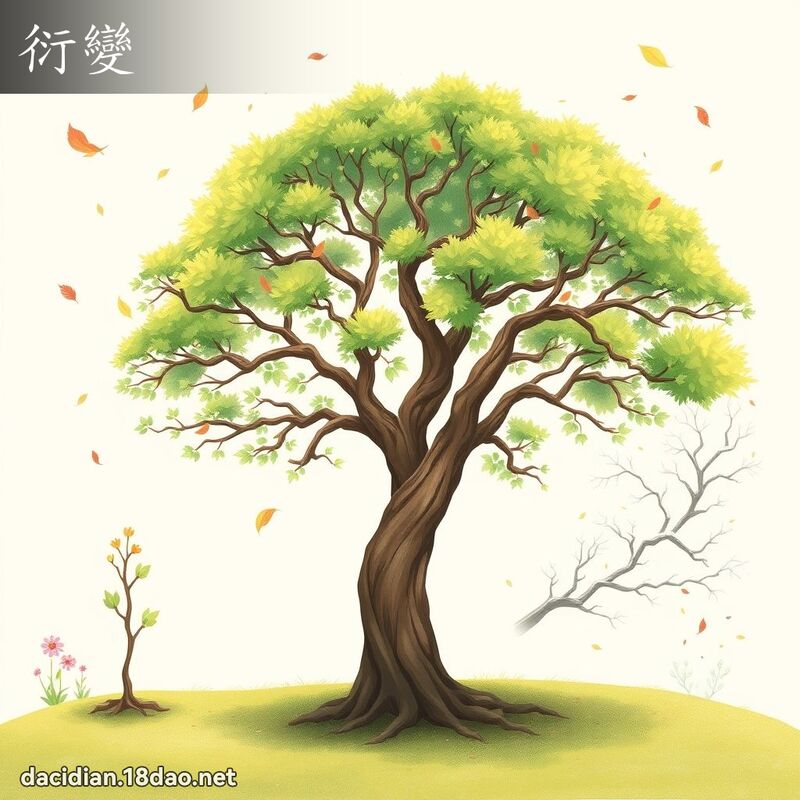 衍變 - 國語大辭典配圖
