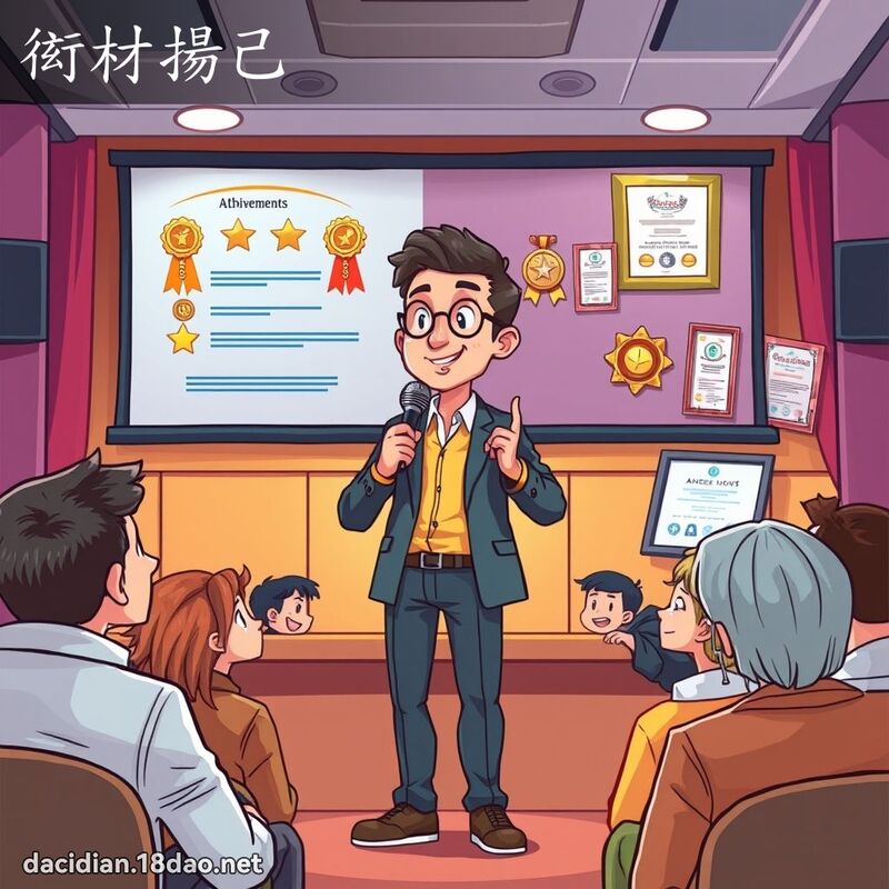 衒材揚己 - 國語大辭典配圖