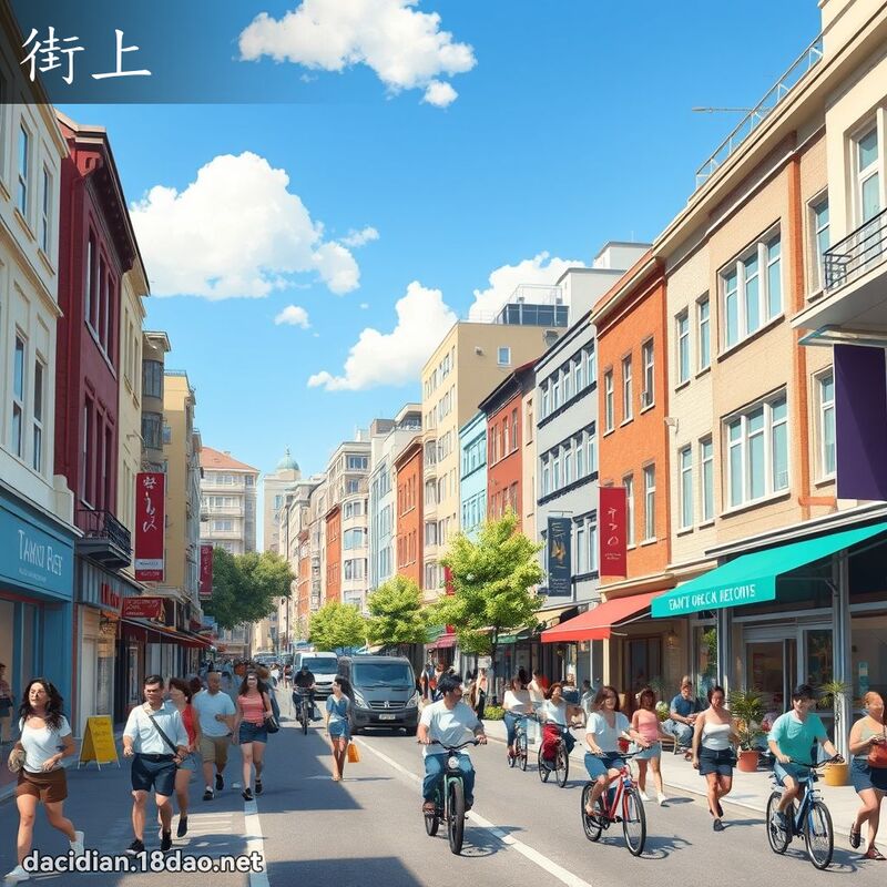 街上 - 国语大辞典配图