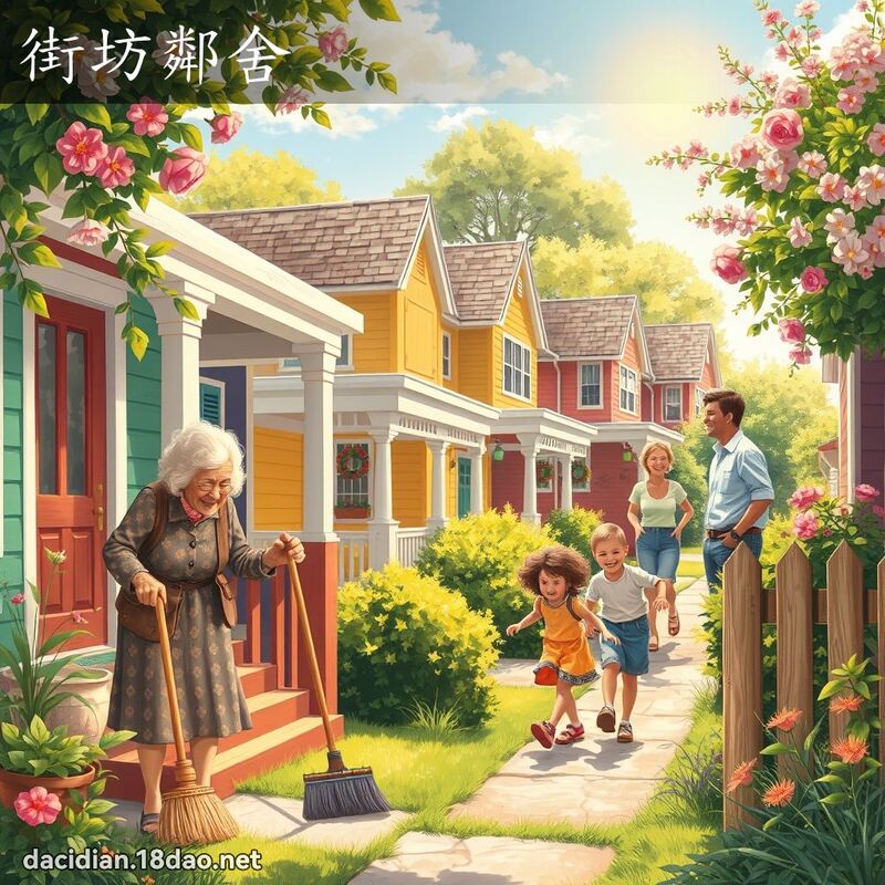 街坊邻舍 - 国语大辞典配图