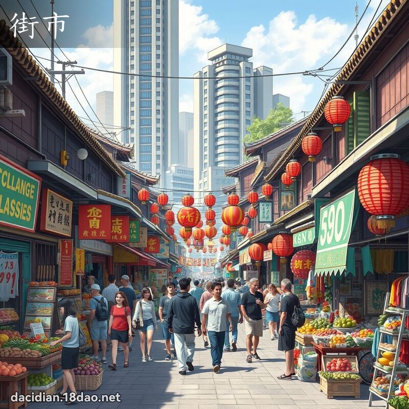 街市 - 國語大辭典配圖