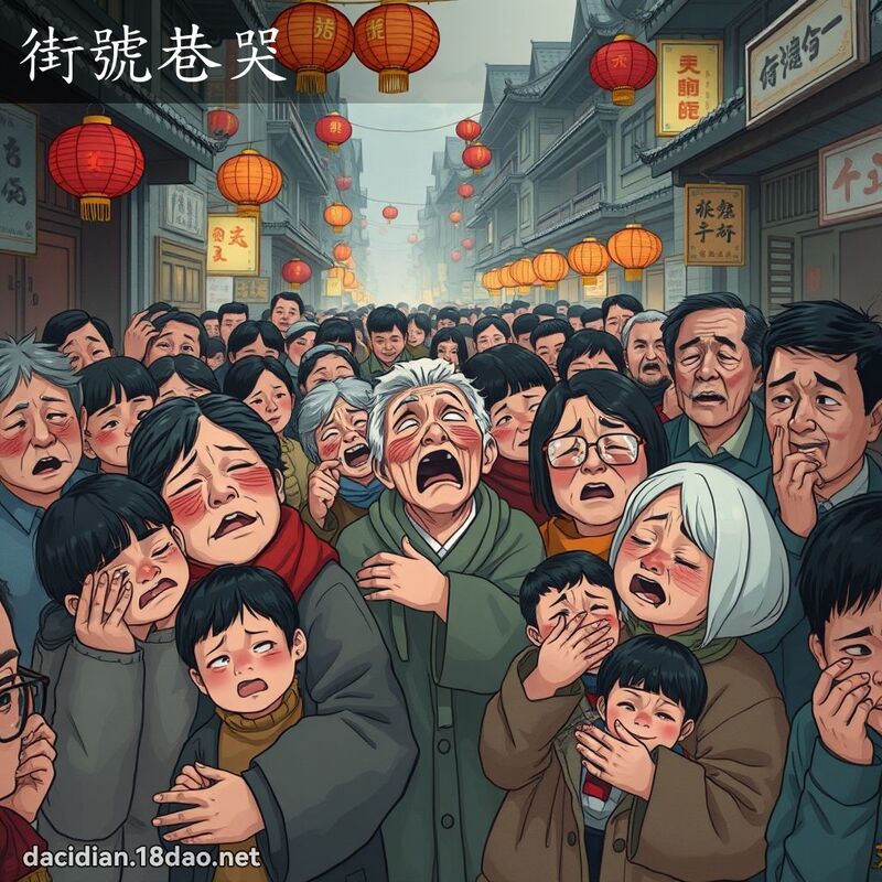 街號巷哭 - 國語大辭典配圖