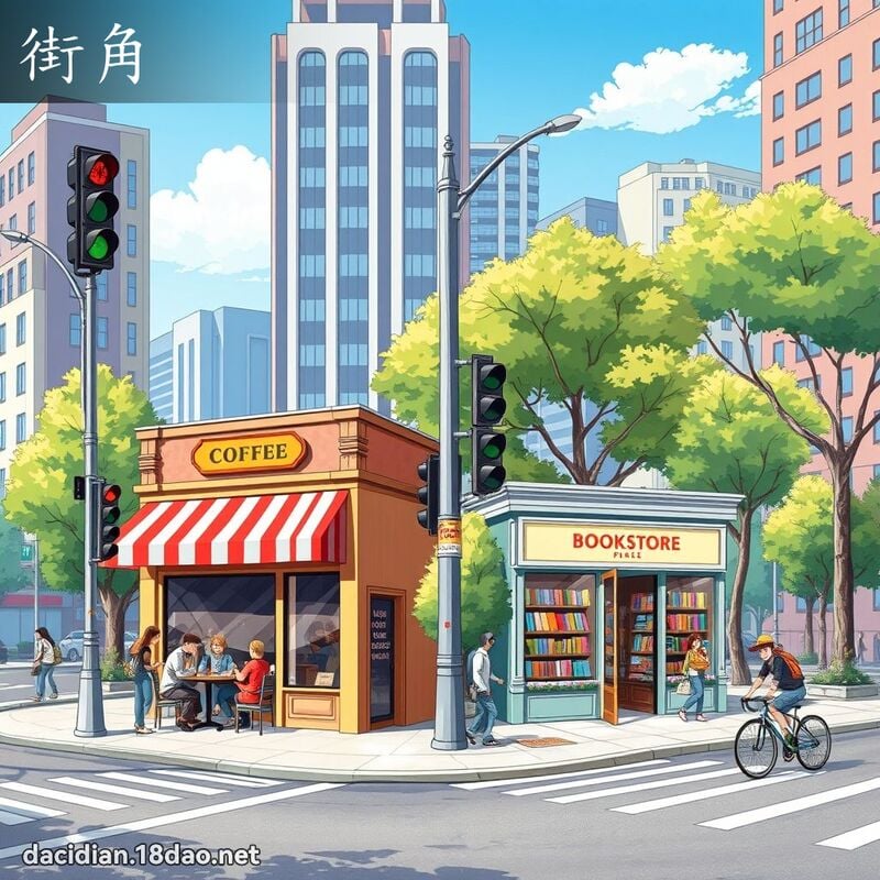 街角 - 國語大辭典配圖