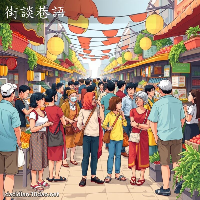街談巷語 - 國語大辭典配圖