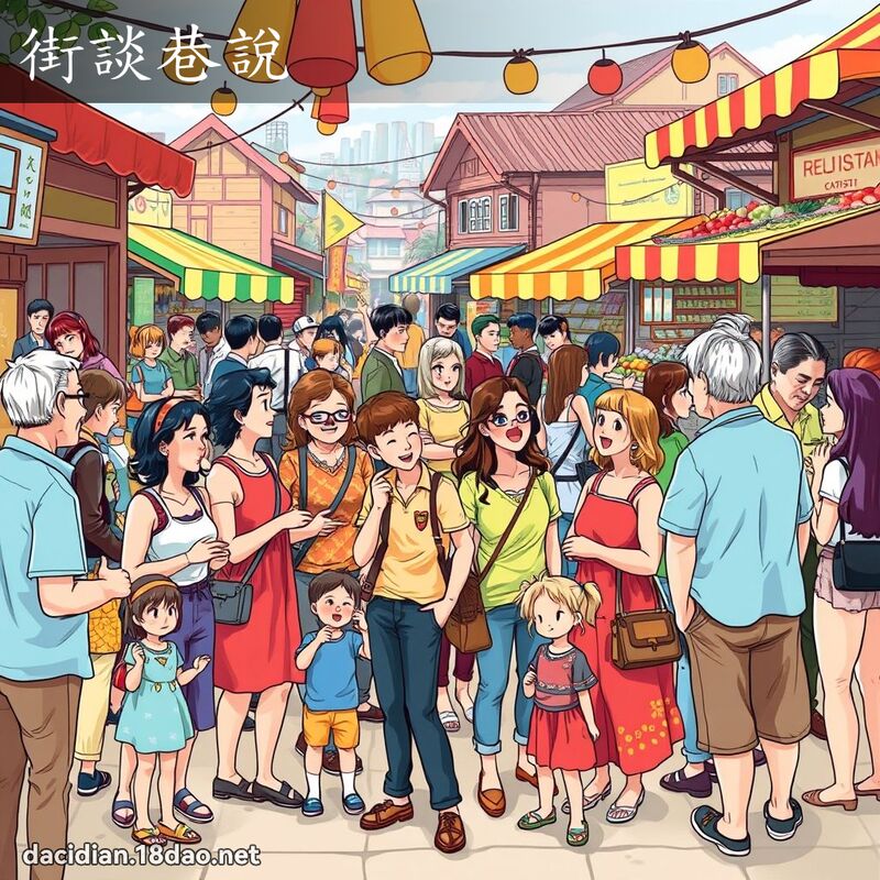 街談巷說 - 國語大辭典配圖