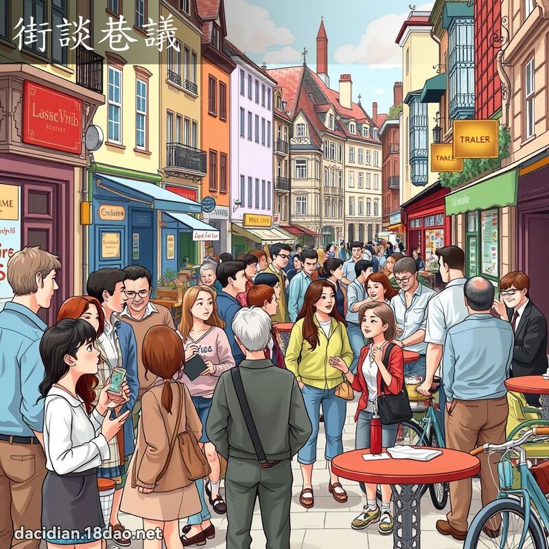 街談巷議 - 國語大辭典配圖