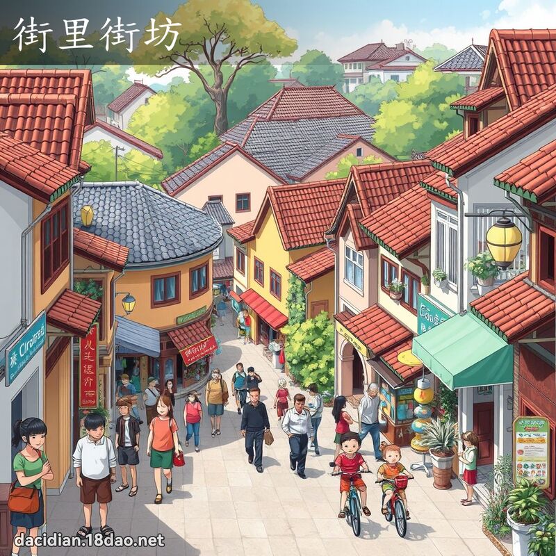街里街坊 - 國語大辭典配圖