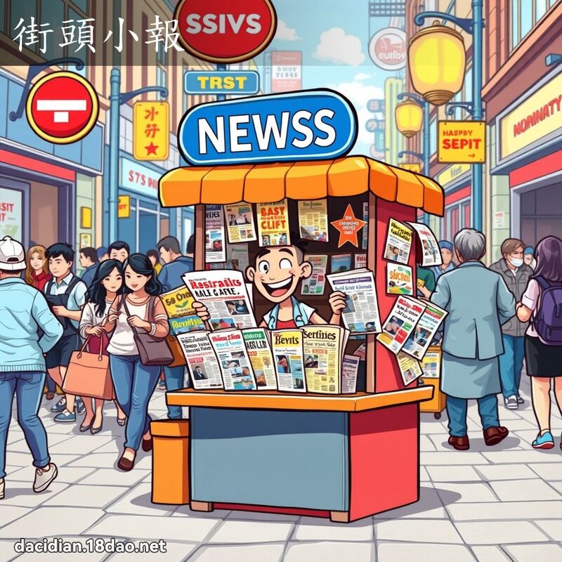 街頭小報 - 國語大辭典配圖