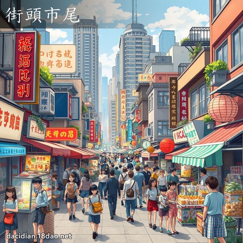 街頭市尾 - 國語大辭典配圖