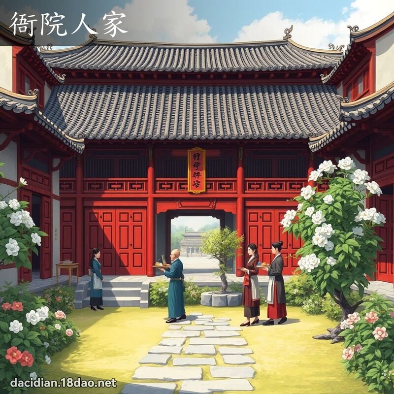 衙院人家 - 国语大辞典配图