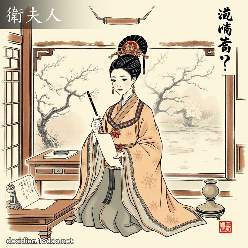 衛夫人 - 國語大辭典配圖