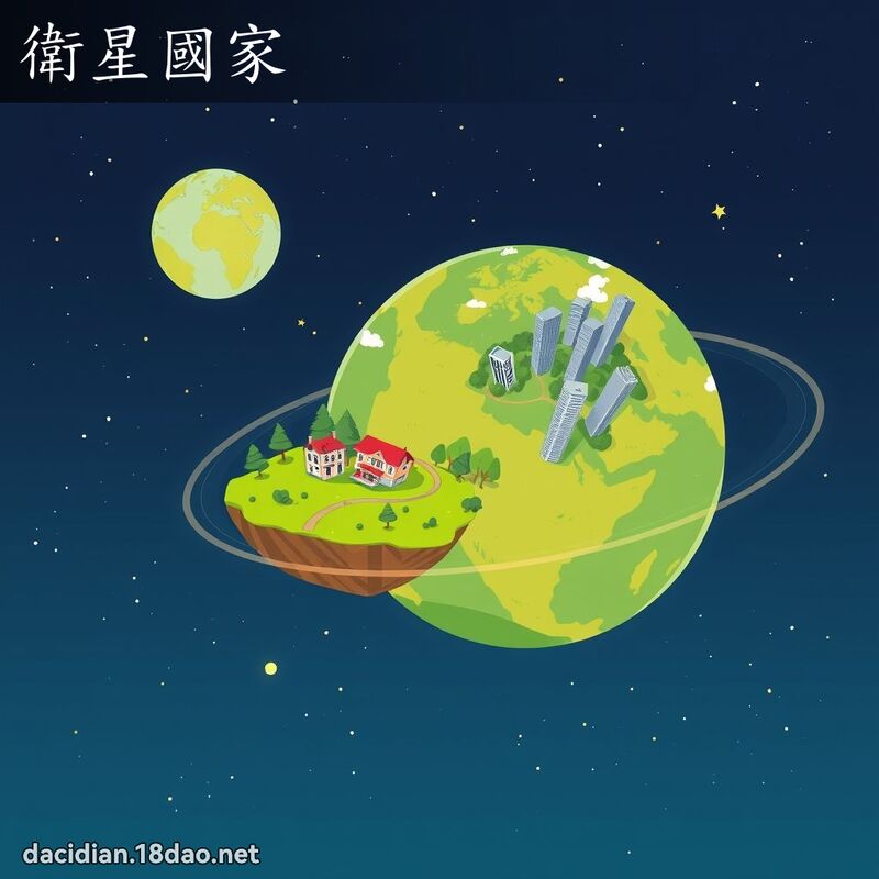 卫星国家 - 国语大辞典配图
