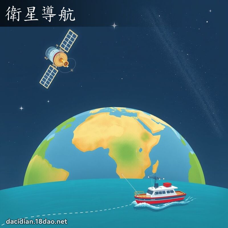 衛星導航 - 國語大辭典配圖