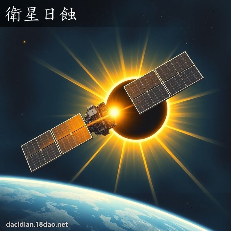 卫星日蚀 - 国语大辞典配图