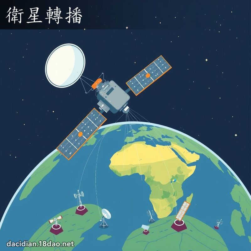 衛星轉播 - 國語大辭典配圖