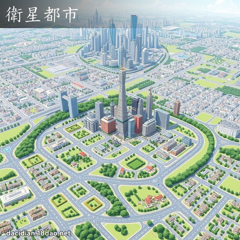 卫星都市 - 国语大辞典配图