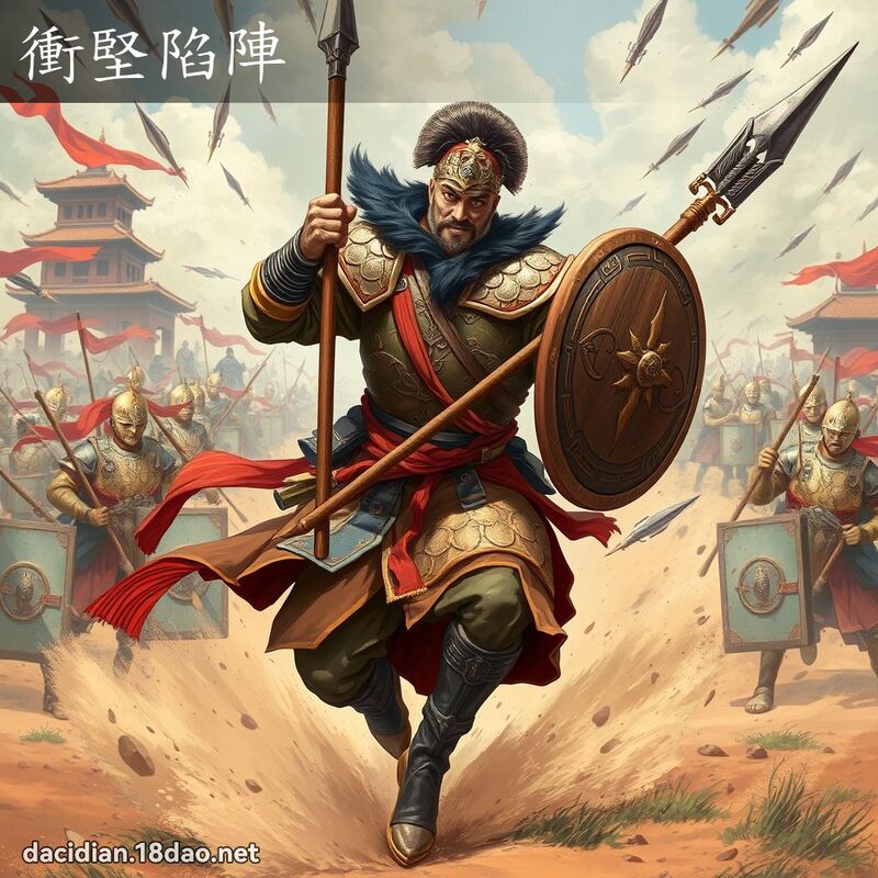 冲坚陷阵 - 国语大辞典配图