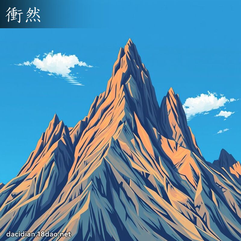冲然 - 国语大辞典配图