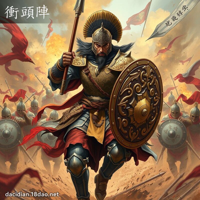冲头阵 - 国语大辞典配图