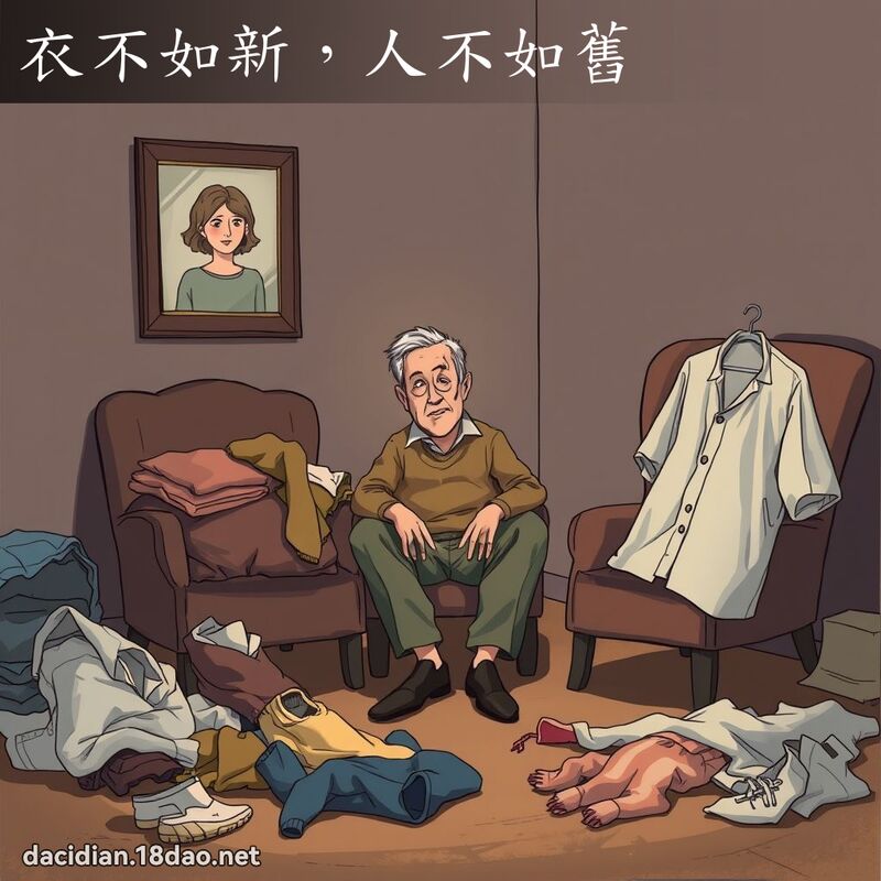 衣不如新，人不如旧 - 国语大辞典配图