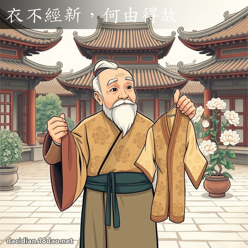 衣不經新，何由得故 - 國語大辭典配圖