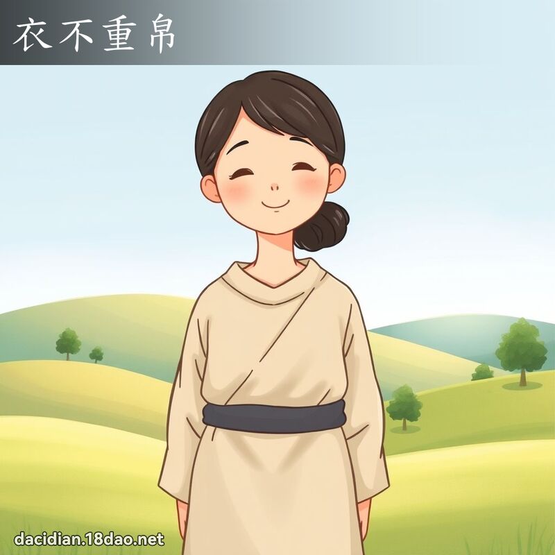 衣不重帛 - 國語大辭典配圖
