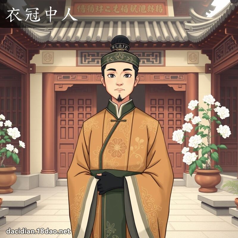 衣冠中人 - 國語大辭典配圖