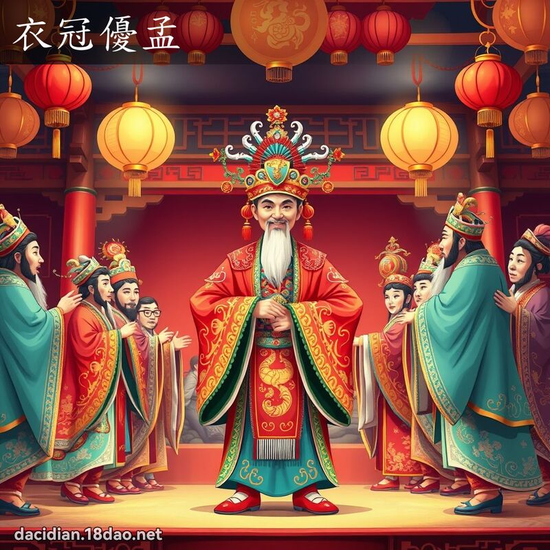 衣冠優孟 - 國語大辭典配圖