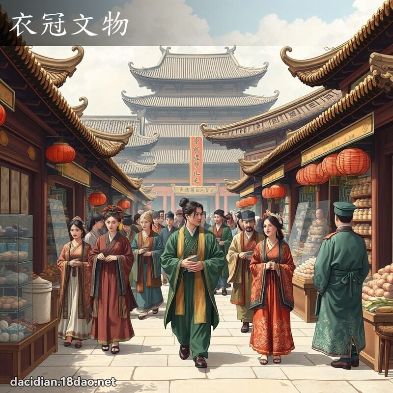 衣冠文物 - 國語大辭典配圖