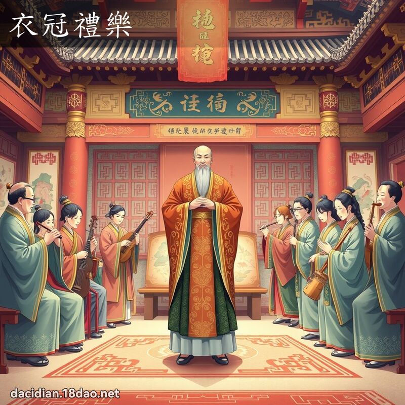 衣冠礼乐 - 国语大辞典配图