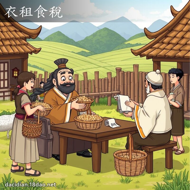衣租食税 - 国语大辞典配图