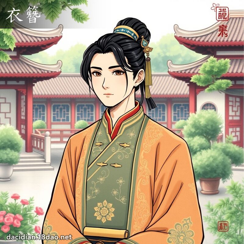 衣簪 - 國語大辭典配圖