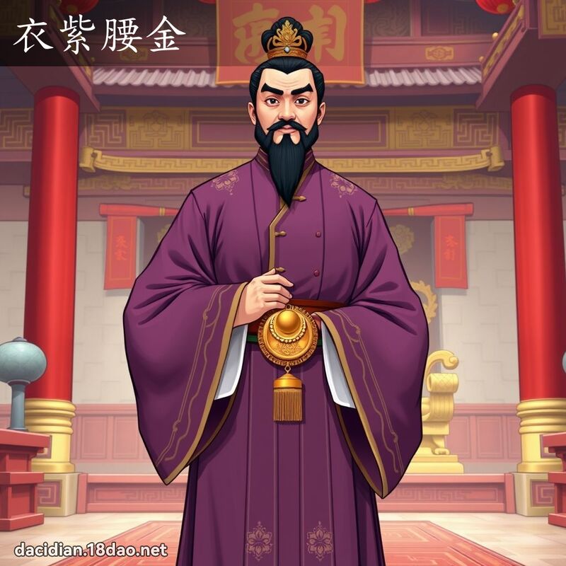 衣紫腰金 - 国语大辞典配图