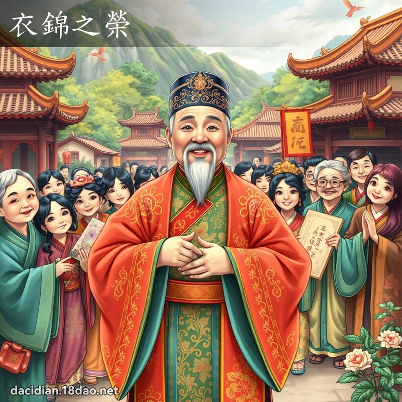 衣錦之榮 - 國語大辭典配圖