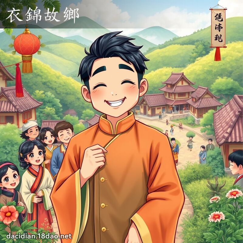 衣錦故鄉 - 國語大辭典配圖