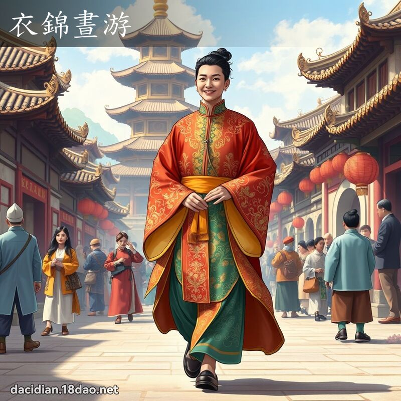 衣锦昼游 - 国语大辞典配图