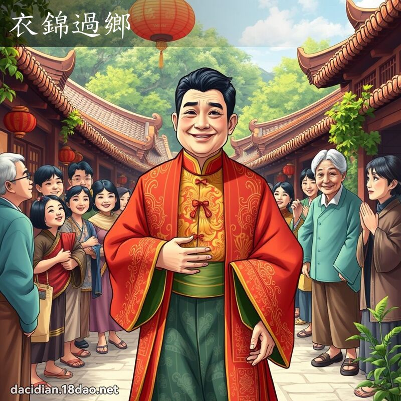 衣錦過鄉 - 國語大辭典配圖